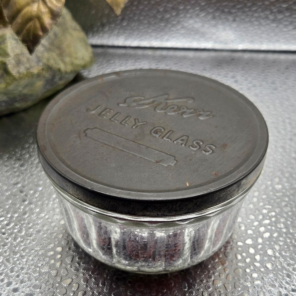 "5/$25" Vintage Kerr Jelly Jar W/Mini Pumpkins, Cinnamon Stick